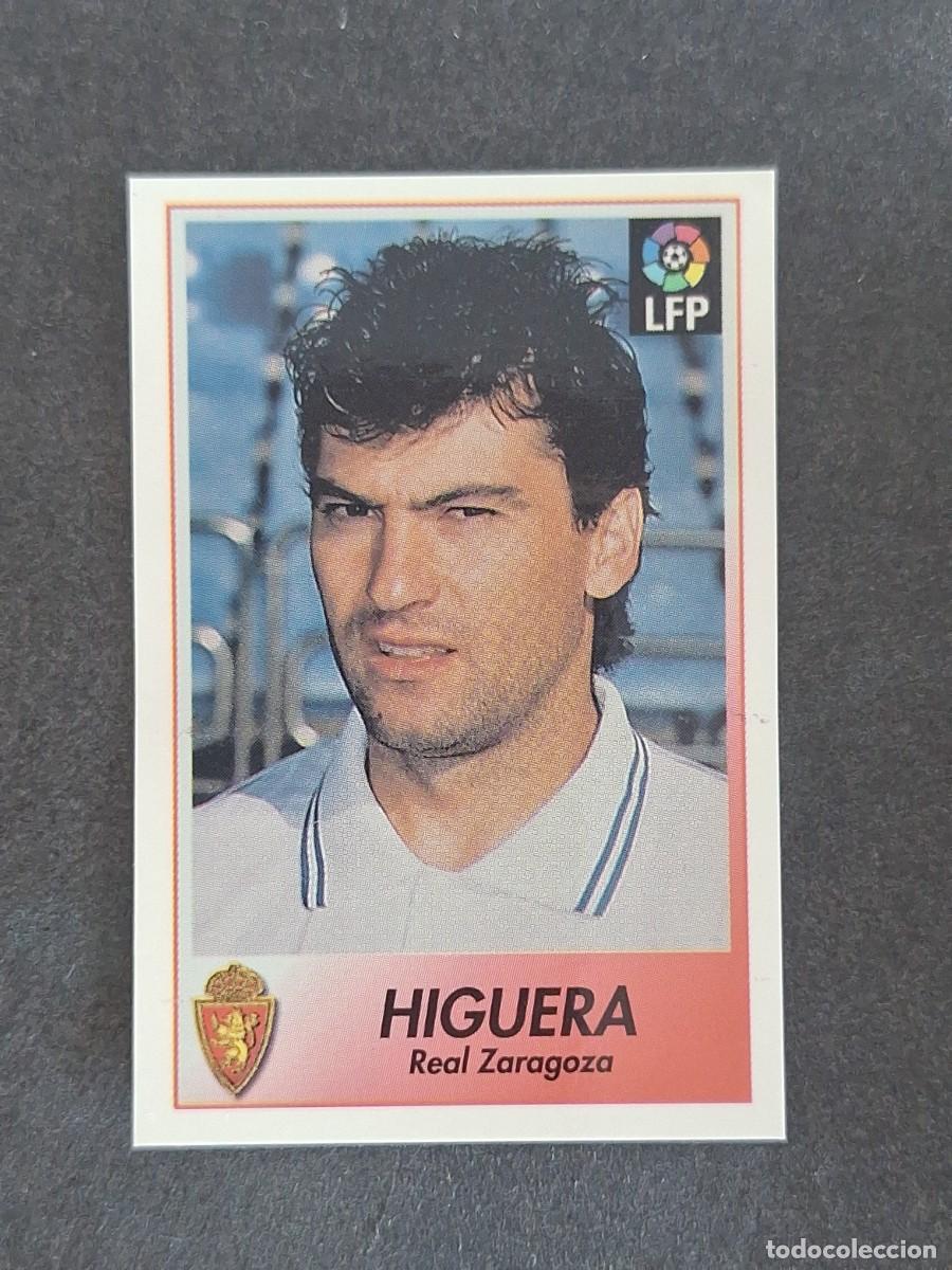 Cromos de f&uacute;tbol: L1 HIGUERA REAL ZARAGOZA 285 BOLLYCAO FUTBOL LIGA 1996 1997 96 97 NUNCA PEGADO SIN PEGAR