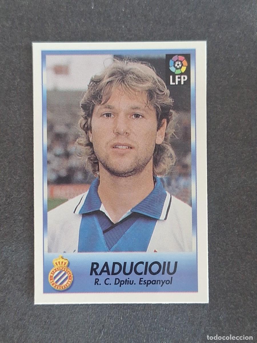 Cromos de f&uacute;tbol: L1 RADUCIOIU R. C. D. ESPA&Ntilde;OL 297 BOLLYCAO FUTBOL LIGA 1996 1997 96 97 NUNCA PEGADO SIN PEGAR