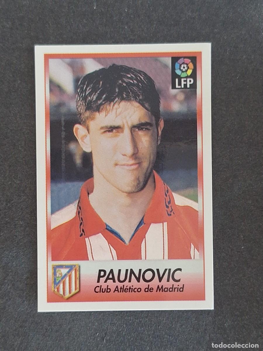 Cromos de f&uacute;tbol: L1 PAUNOVIC ATLETICO DE MADRID 304 BOLLYCAO FUTBOL LIGA 1996 1997 96 97 NUNCA PEGADO SIN PEGAR