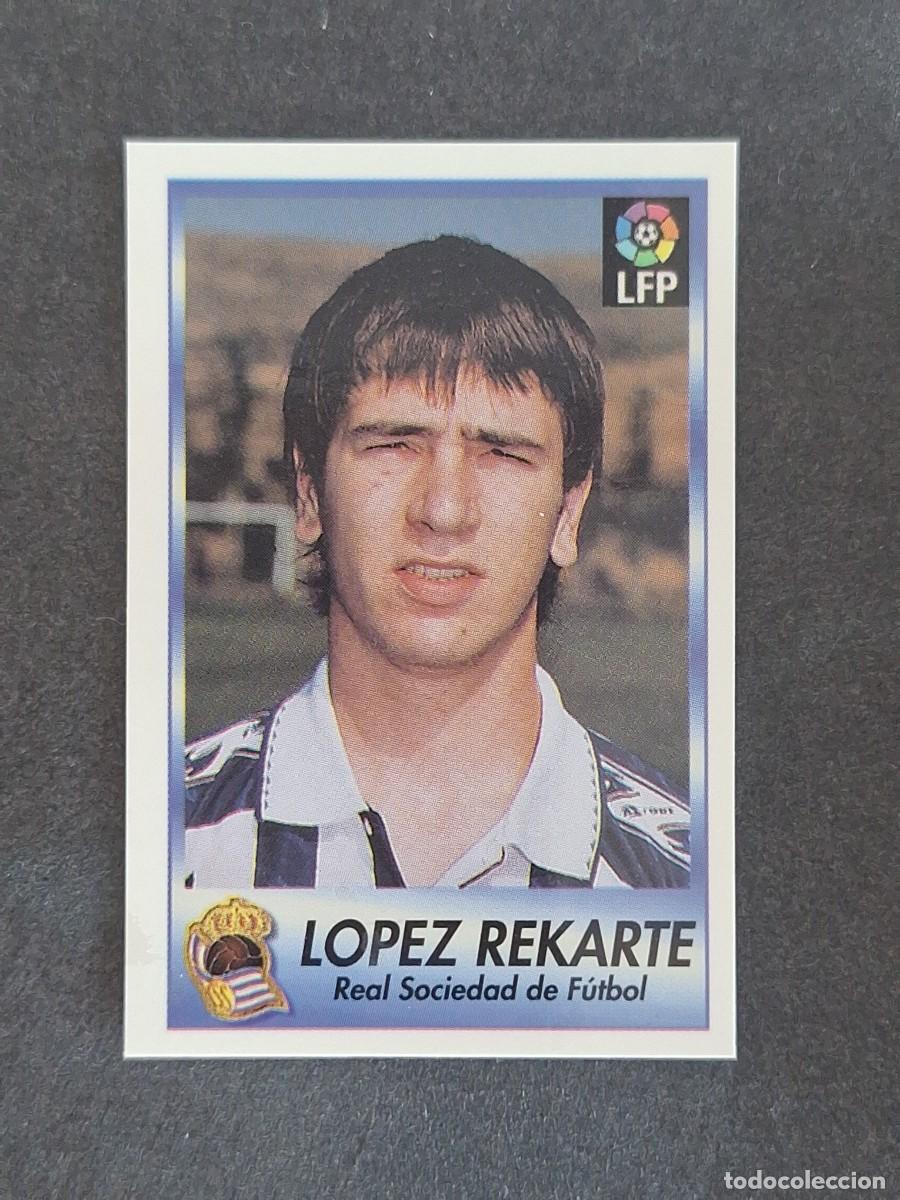 Cromos de f&uacute;tbol: L1 LOPEZ REKARTE REAL SOCIEDAD 312 BOLLYCAO FUTBOL LIGA 1996 1997 96 97 NUNCA PEGADO SIN PEGAR