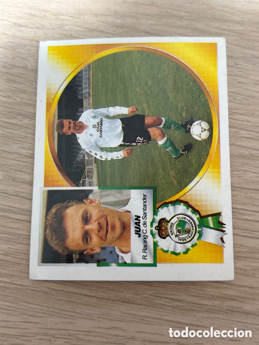 Cromos de f&uacute;tbol: JUAN RACING SANTANDER COLOCA LIGA ESTE 1994 1995 94 95 NUNCA PEGADO SIN PEGAR