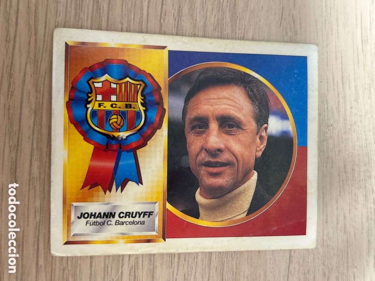 Cromos de f&uacute;tbol: JOHANN CRUYFF ENTRENADOR F. C. BARCELONA LIGA ESTE 1994 1995 94 95 NUNCA PEGADO SIN PEGAR