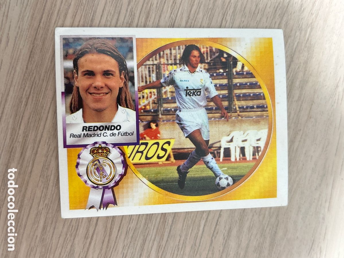 Cromos de f&uacute;tbol: REDONDO REAL MADRID VERSION LIGA ESTE 1994 1995 94 95 NUNCA PEGADO SIN PEGAR