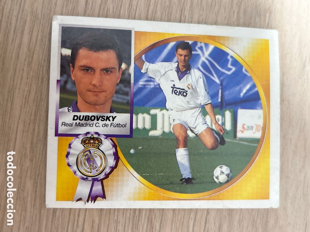 Cromos de f&uacute;tbol: DUBOVSKY REAL MADRID LIGA ESTE 1994 1995 94 95 NUNCA PEGADO SIN PEGAR