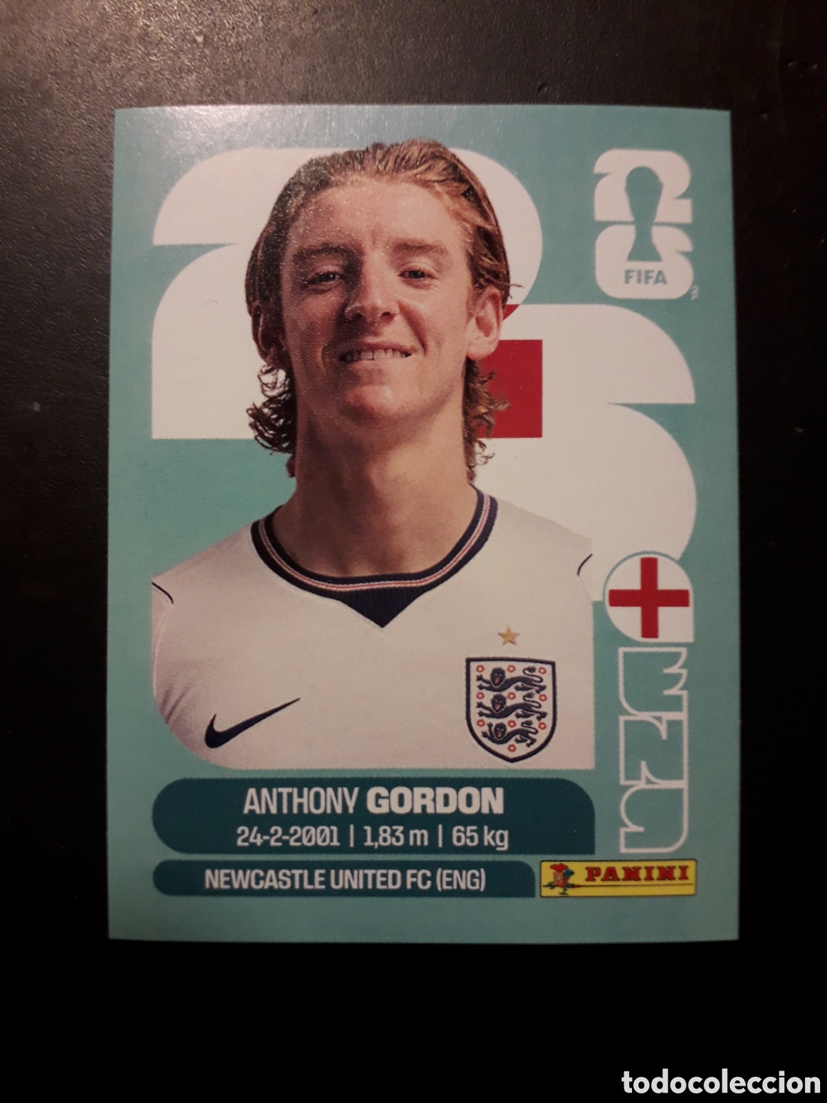 Cromos de f&uacute;tbol: GORDON INGLATERRA ENG 15 MUNDIAL F&Uacute;TBOL 2026 FIFA WORLD CUP PANINI SIN PEGAR PEDIDO M&Iacute;NIMO 3&euro;
