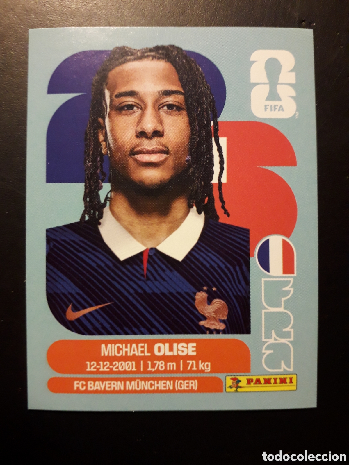 Cromos de f&uacute;tbol: OLISE FRANCIA FRA 14 MUNDIAL F&Uacute;TBOL 2026 FIFA WORLD CUP PANINI SIN PEGAR PEDIDO M&Iacute;NIMO 3&euro;