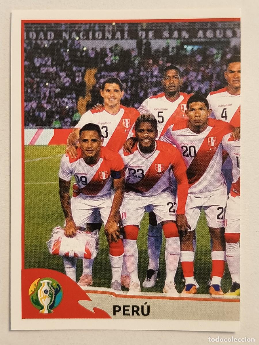 Cromos de f&uacute;tbol: #86 ALINEACION (PERU) COPA AMERICA BRASIL 2019 PANINI
