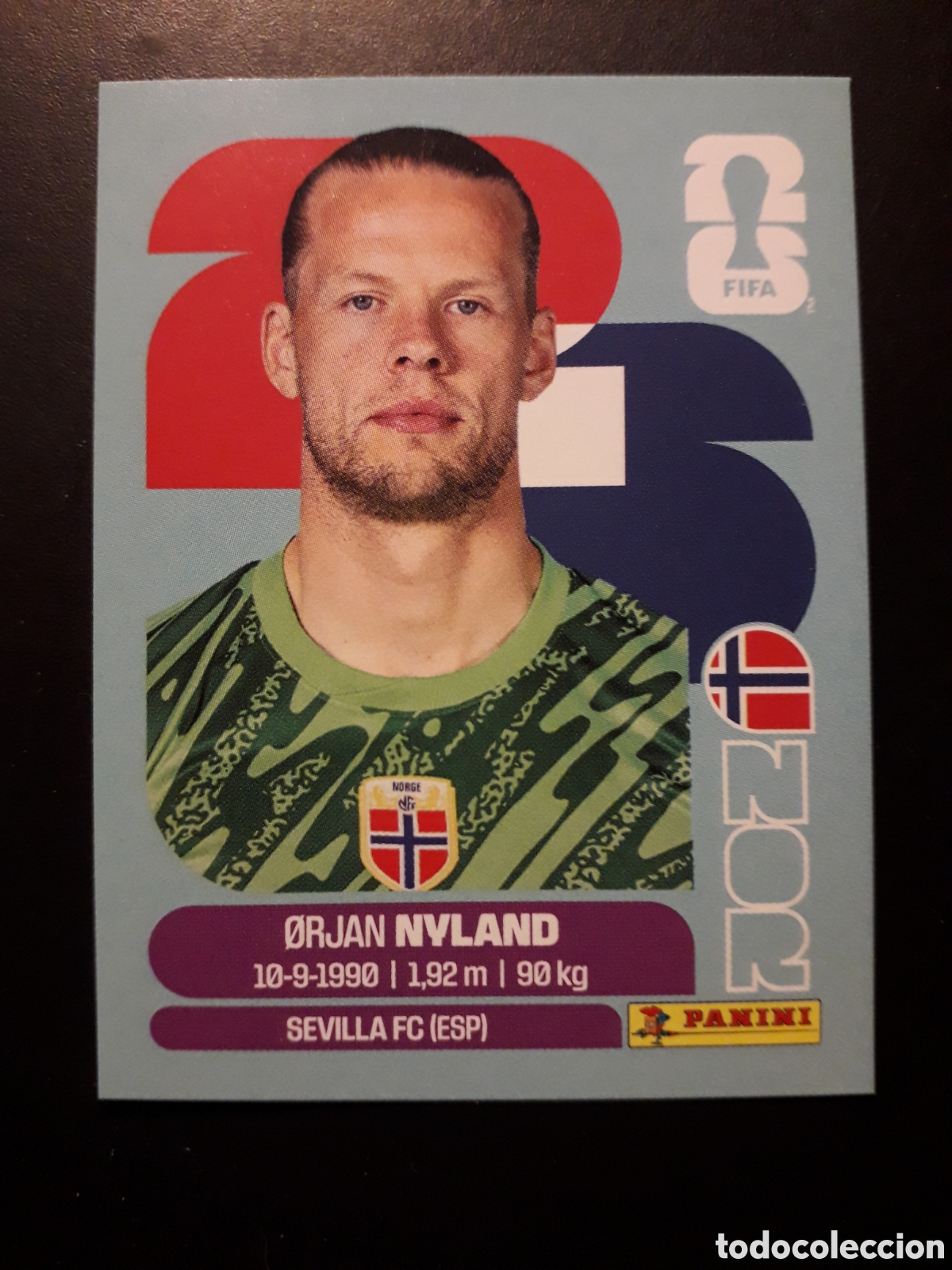 Football Stickers: NYLAND NORUEGA NOR 2 MUNDIAL F&Uacute;TBOL 2026 FIFA WORLD CUP PANINI SIN PEGAR PEDIDO M&Iacute;NIMO 3&euro;