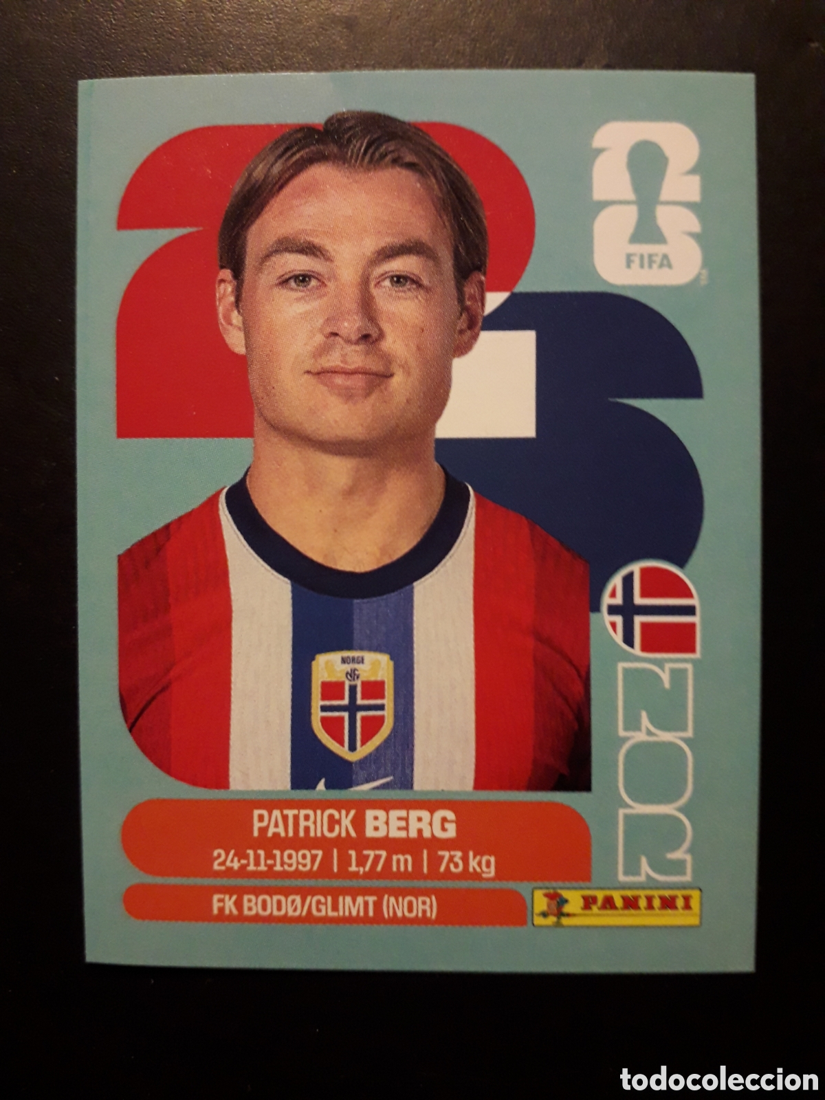 Figurine di Calcio: BERG NORUEGA NOR 14 MUNDIAL F&Uacute;TBOL 2026 FIFA WORLD CUP PANINI SIN PEGAR PEDIDO M&Iacute;NIMO 3&euro;