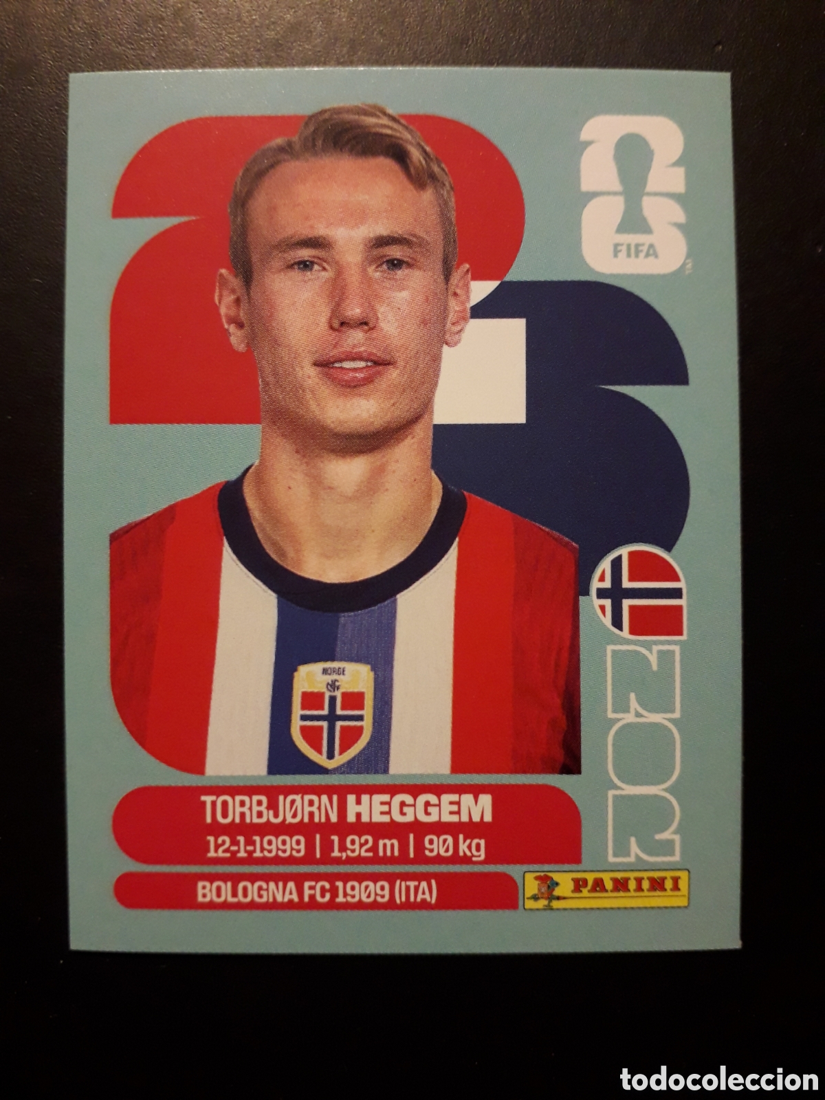 Football Stickers: HEGGEM NORUEGA NOR 8 MUNDIAL F&Uacute;TBOL 2026 FIFA WORLD CUP PANINI SIN PEGAR PEDIDO M&Iacute;NIMO 3&euro;