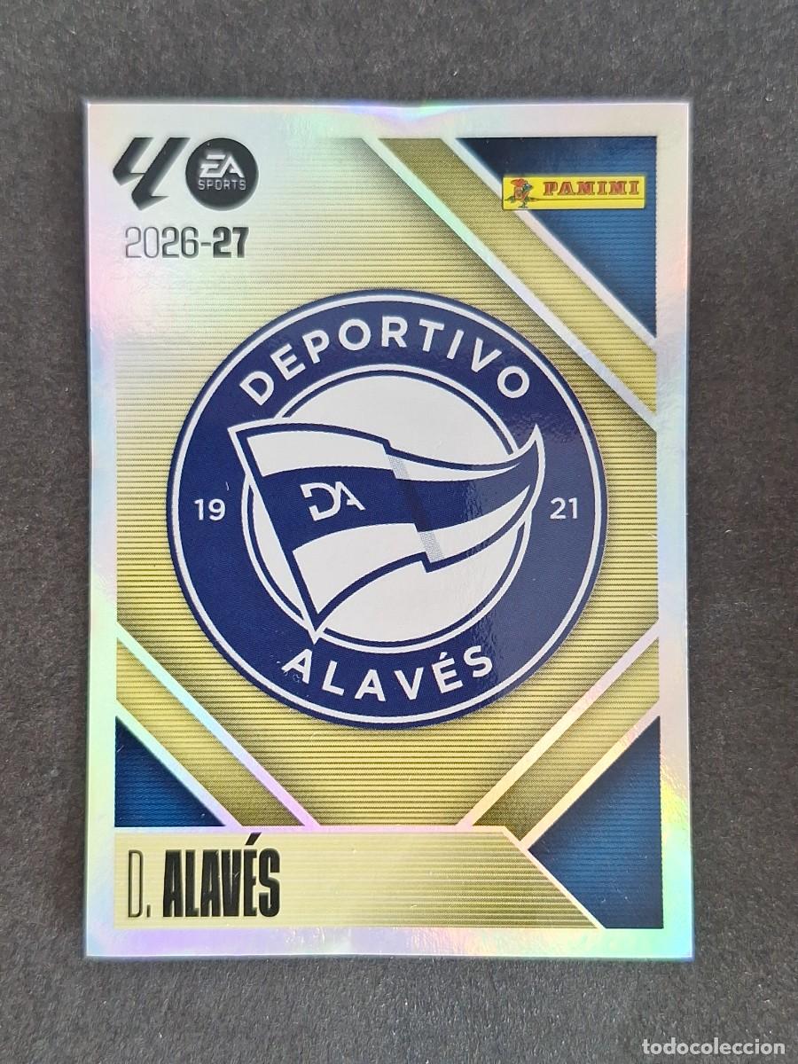 Cromos de f&uacute;tbol: L2 ESCUDO DEPORTIVO ALAVES LIGA ESTE 2026 2027 26 27 NUNCA PEGADO SIN PEGAR
