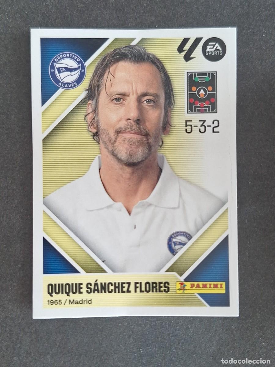 Cromos de f&uacute;tbol: L2 QUIQUE S. FLORES ENTRENADOR DEPORTIVO ALAVES LIGA ESTE 2026 2027 26 27 NUNCA PEGADO SIN PEGAR
