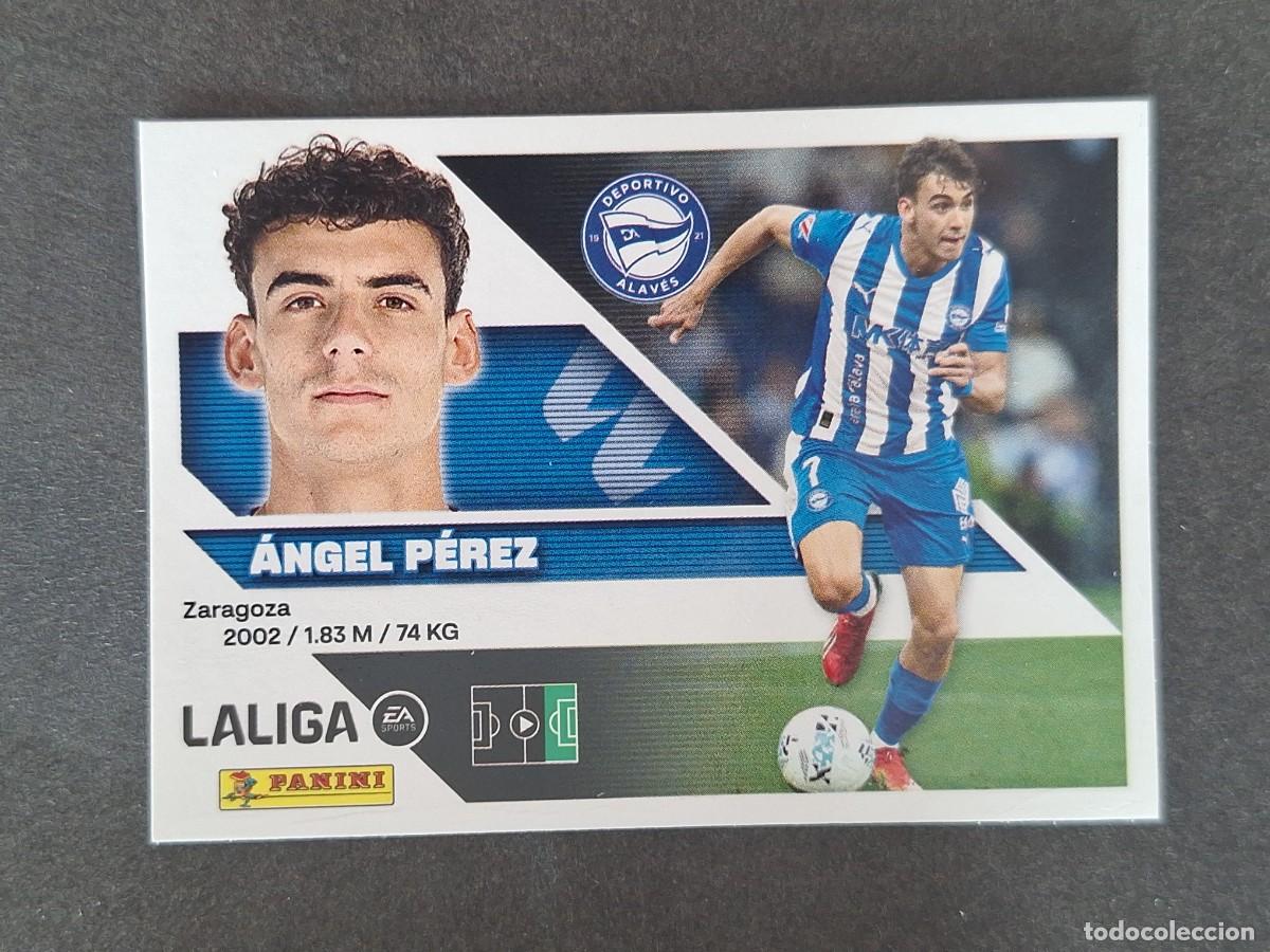 Cromos de f&uacute;tbol: L2 ANGEL PEREZ DEPORTIVO ALAVES LIGA ESTE 2026 2027 26 27 NUNCA PEGADO SIN PEGAR
