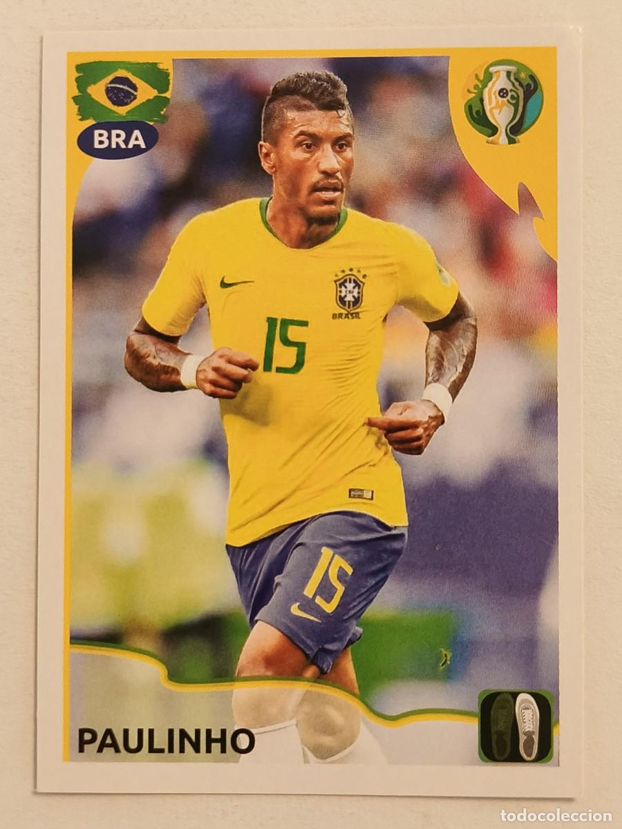 Cromos de f&uacute;tbol: #110 PAULINHO (BRASIL) COPA AMERICA BRASIL 2019 PANINI