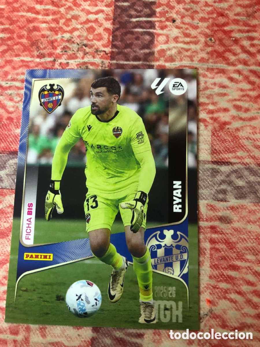 Cromos de f&uacute;tbol: Megacracks 2025 2026 25 26 panini Ryan n&deg; 201 bis Levante