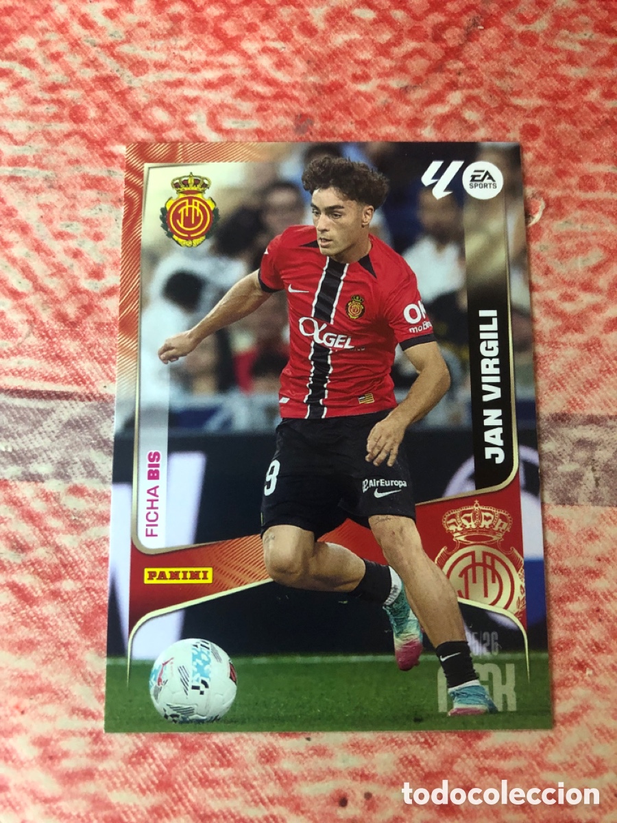 Cromos de f&uacute;tbol: MEGACRACKS 2025 2026 MGK 25 26 ALBUM PANINI LIGA N 252BIS 252 BIS MALLORCA TERCERA JAN VIRGILI
