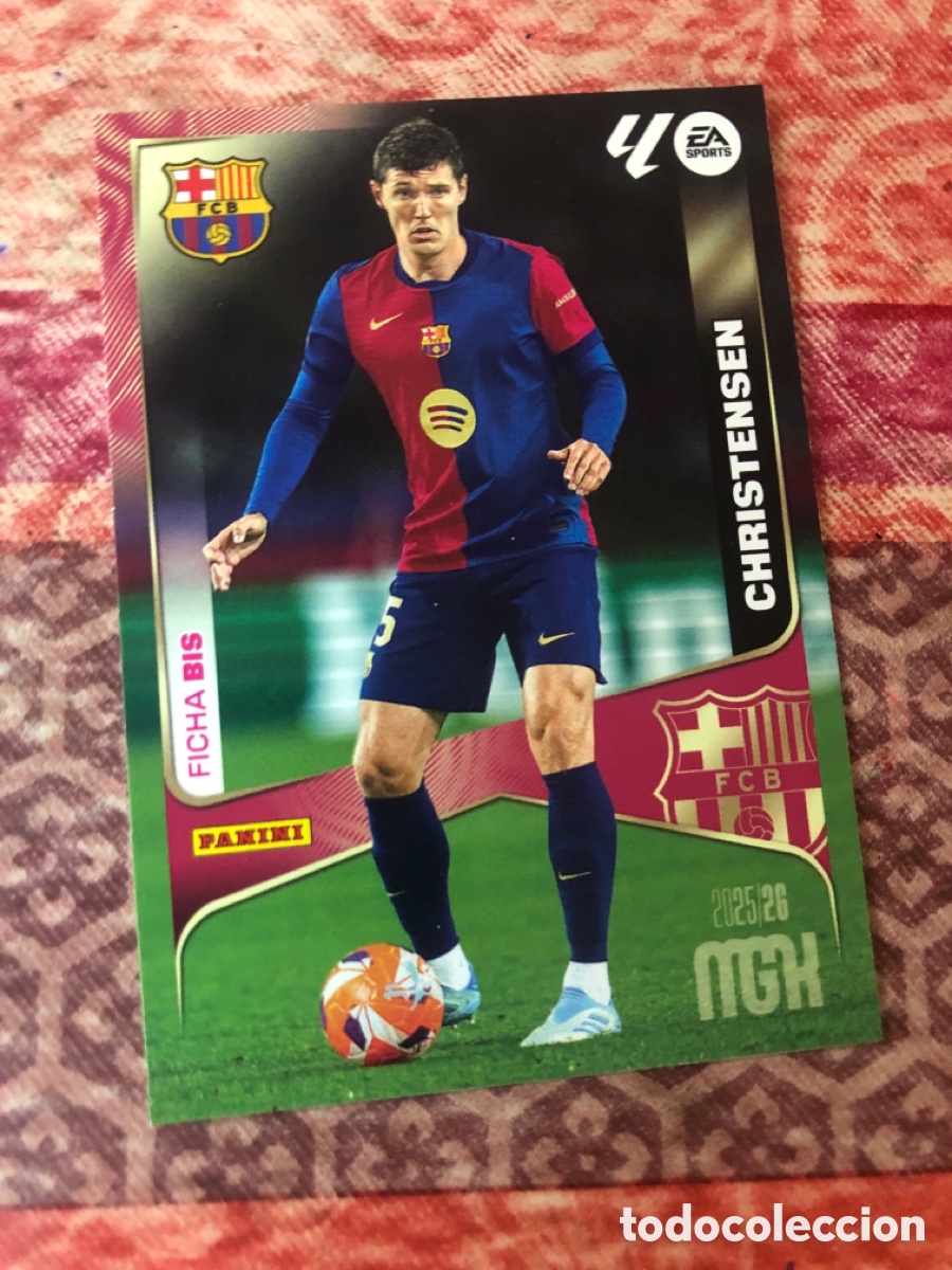 Cromos de f&uacute;tbol: Christensen n&uacute;mero 79 Bis del Barcelona megacracks 25-26 2025-2026