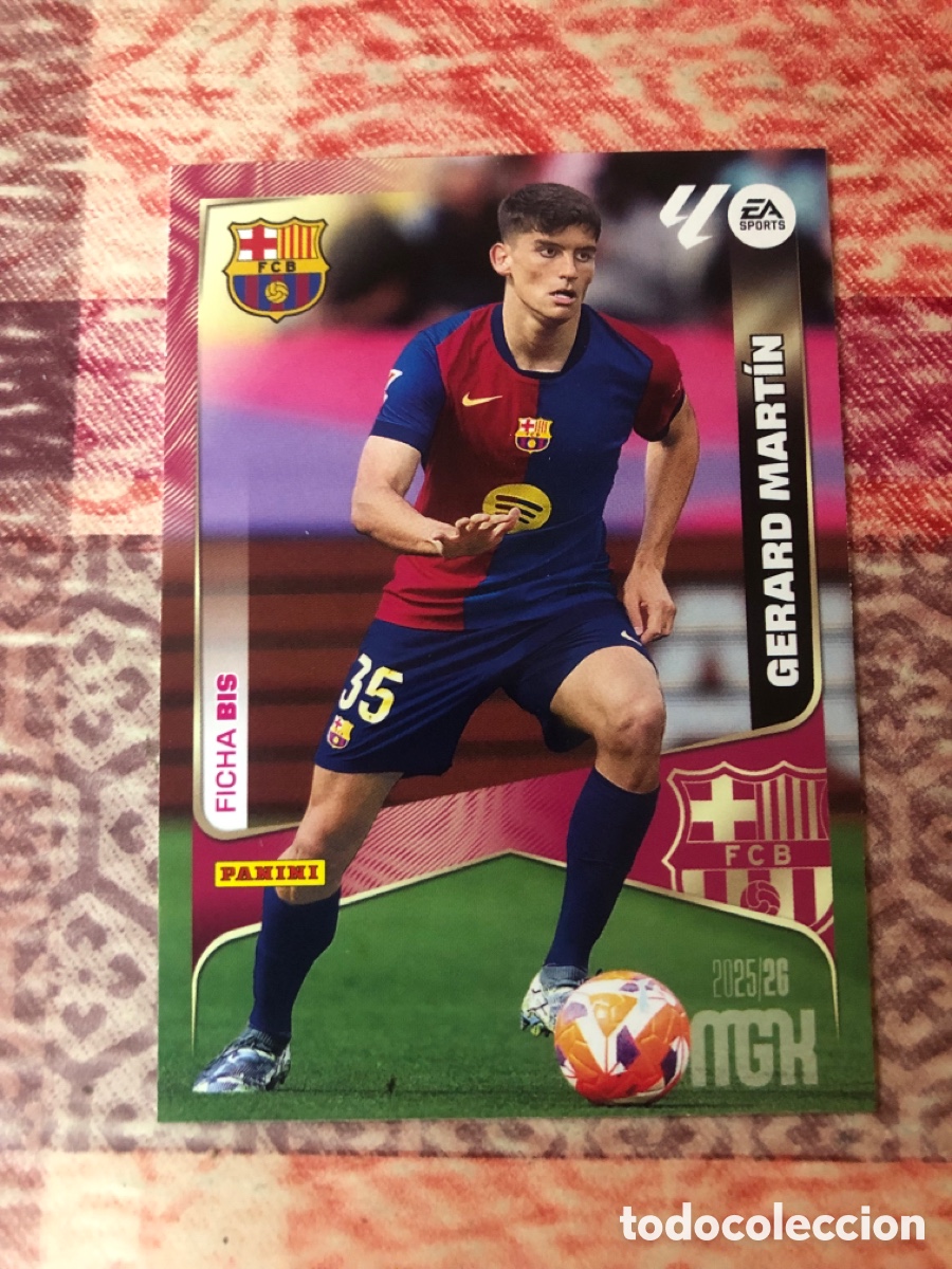 Cromos de f&uacute;tbol: Gerard Martin n&uacute;mero 80 Bis del Barcelona megacracks 25-26 2025-2026