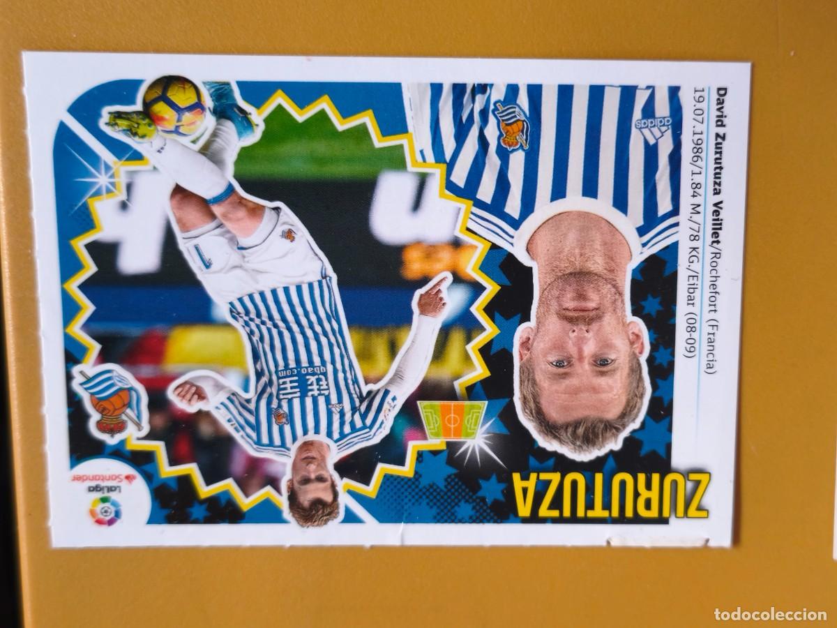 Cromos de f&uacute;tbol: zurutuza, liga 2018 19