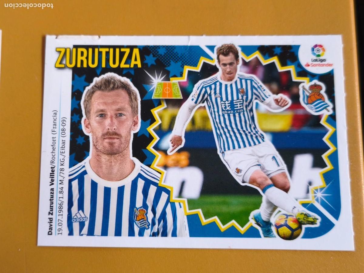 Cromos de f&uacute;tbol: zurutuza, liga 2018 19