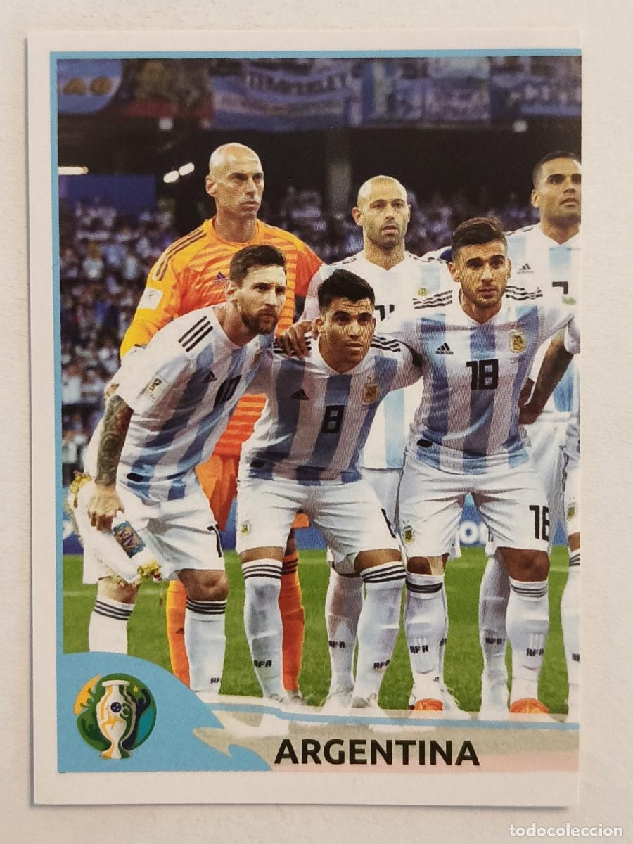 Cromos de f&uacute;tbol: #127 ALINEACION (ARGENTINA) COPA AMERICA BRASIL 2019 PANINI