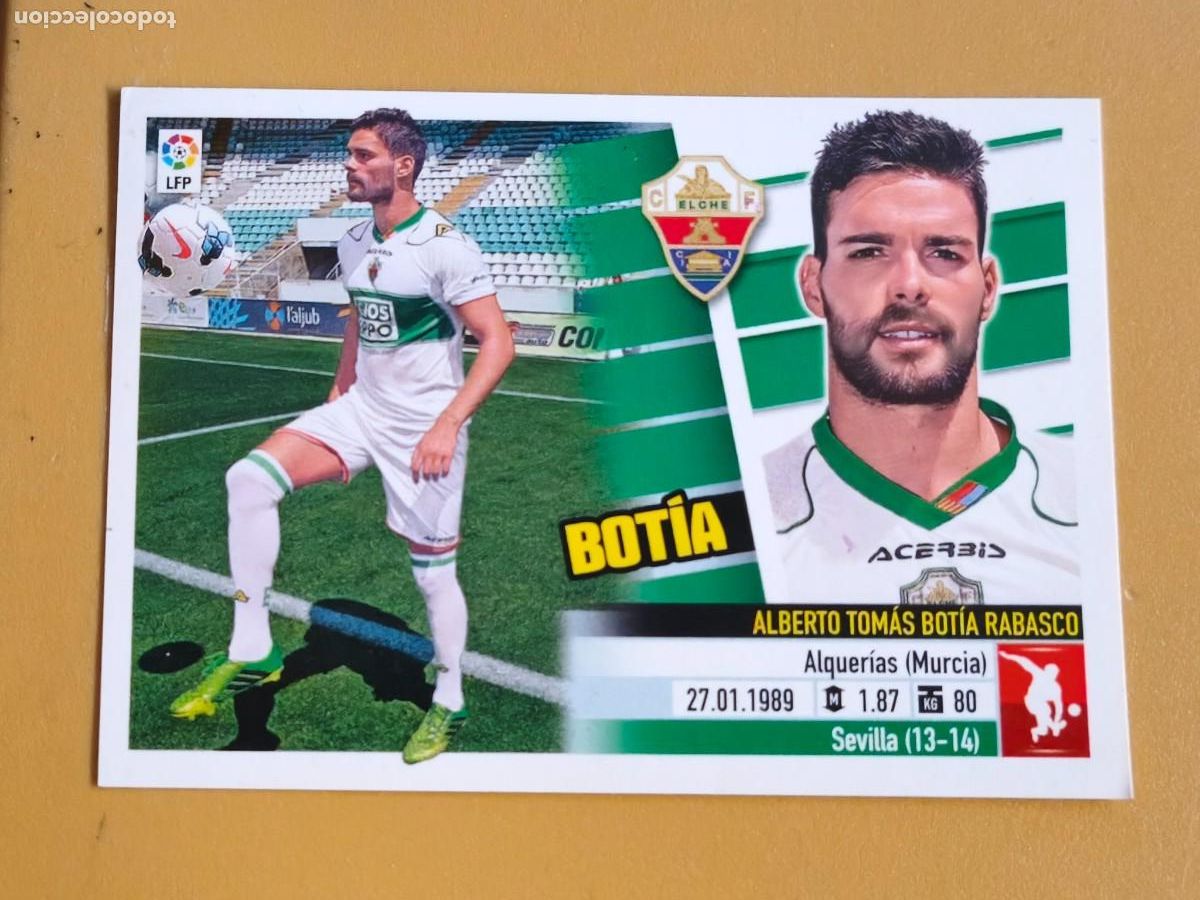 Cromos de f&uacute;tbol: botia, liga 2013 14 coloca