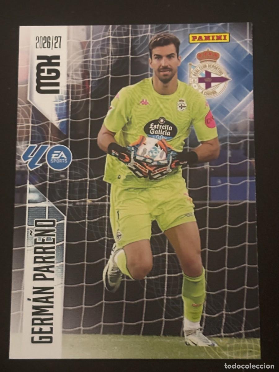 Football Stickers: 129 GERM&Aacute;N PARRE&Ntilde;O DEPORTIVO MEGACRACKS MGK 26-27 2026-2027 PANINI LIGA