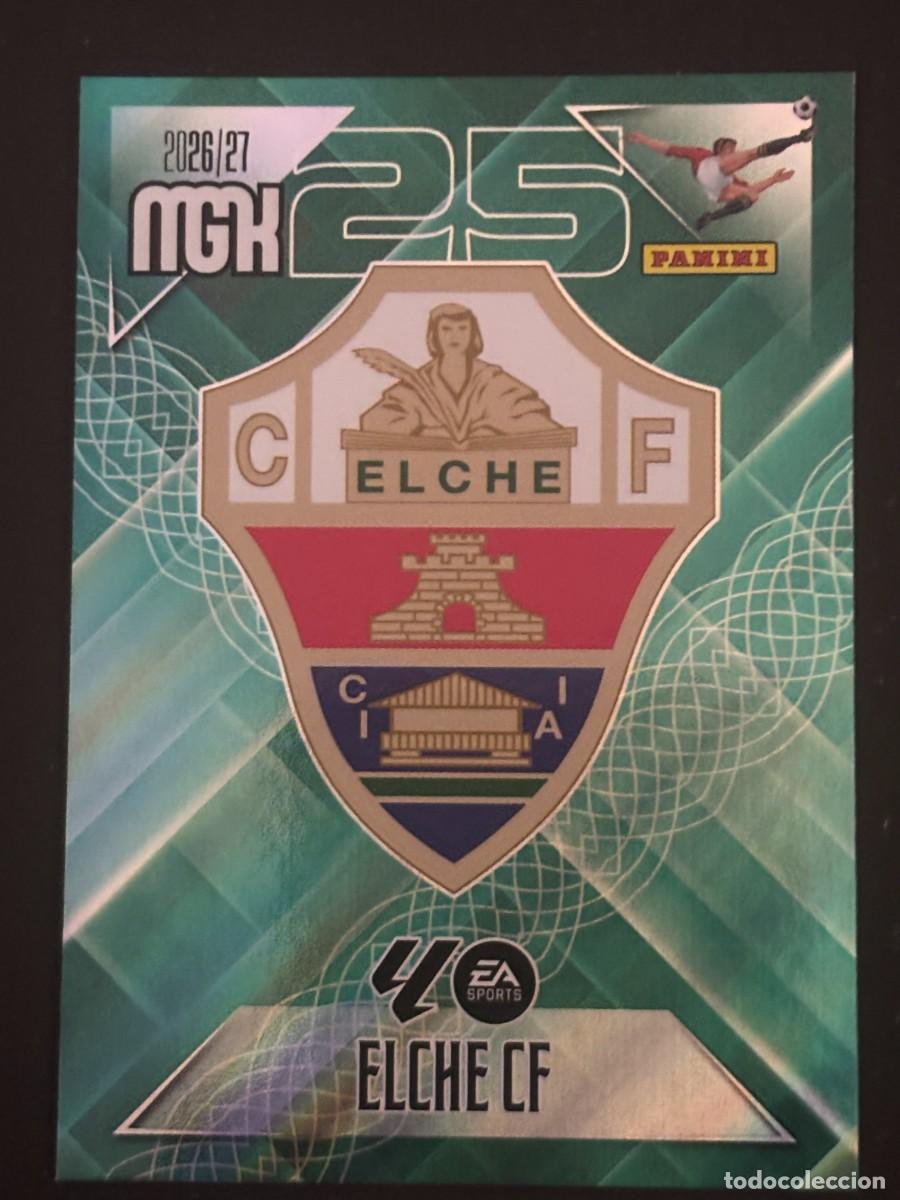 Football Stickers: 145 ESCUDO ELCHE MEGACRACKS MGK 26-27 2026-2027 PANINI LIGA