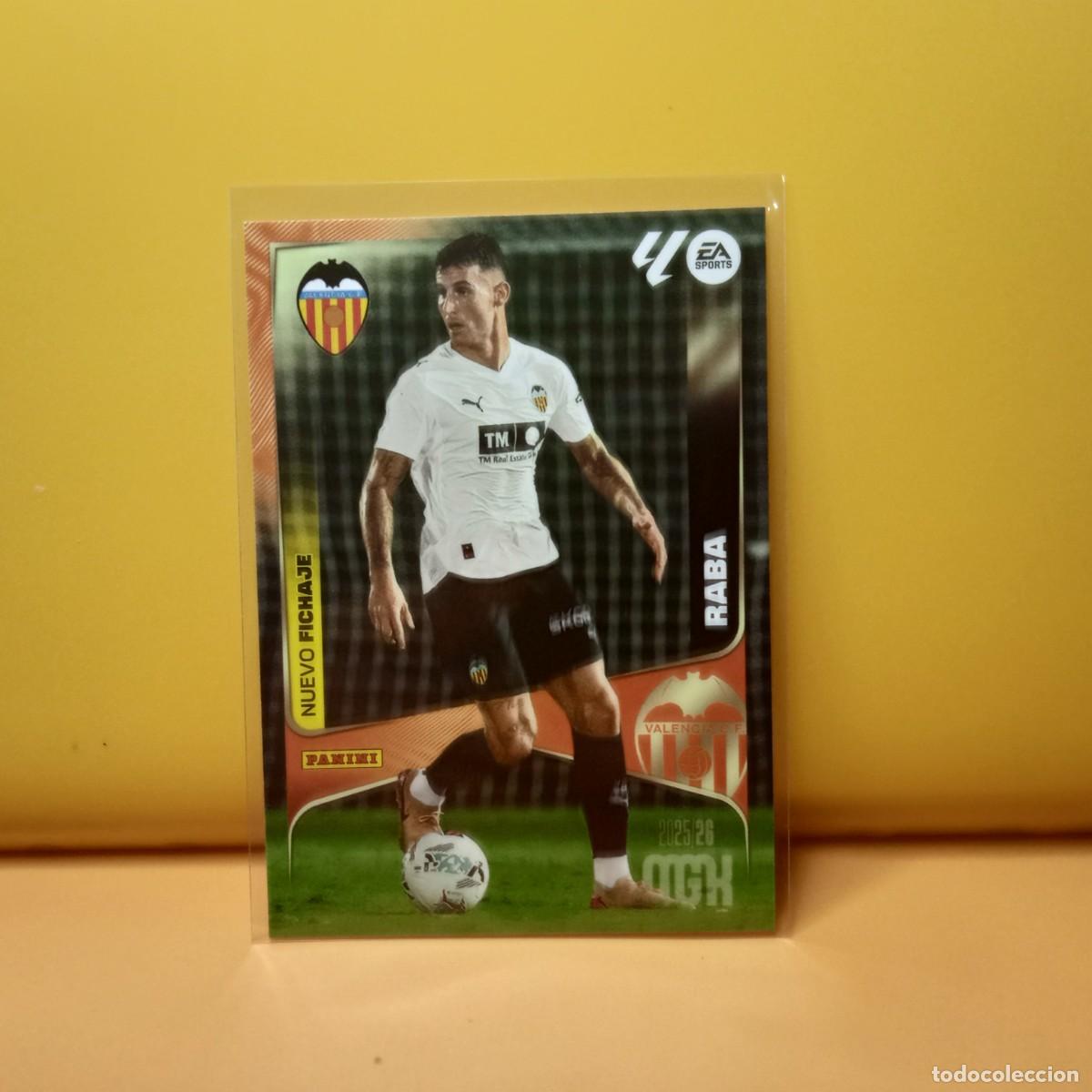 Cromos de f&uacute;tbol: MEGACRACKS 2025 2026 25 26 (NUEVO FICHAJE) 2&ordf; EDICI&Oacute;N VALENCIA C.F RABA 444
