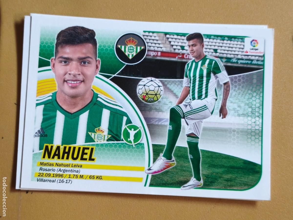 Cromos de f&uacute;tbol: nahuel, liga 2016 17 ultimos fichajes