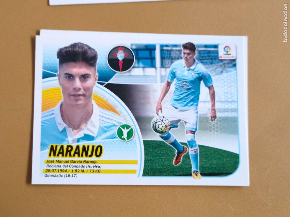 Football Stickers: naranjo, liga 2016 17 ultimos fichajes