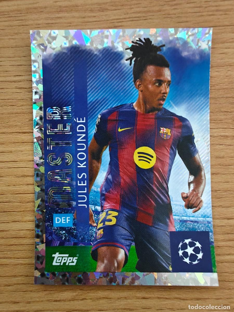 Cromos de f&uacute;tbol: Jules Kounde 188 Topps UEFA Champions League Sticker 25 26 FC Barcelona 2025 2026