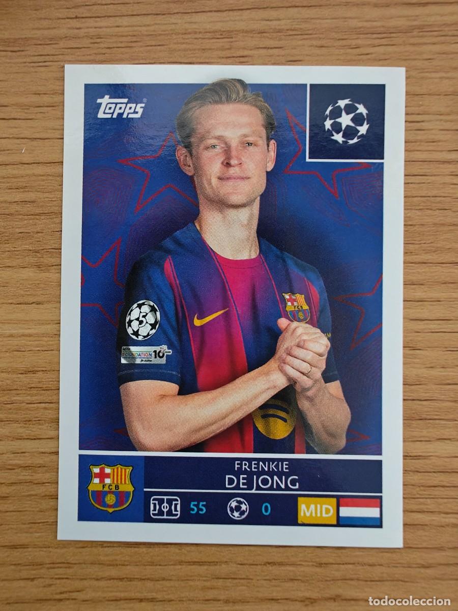 Cromos de f&uacute;tbol: Frenkie de Jong 187 Topps UEFA Champions League Sticker 25 26 FC Barcelona 2025 2026