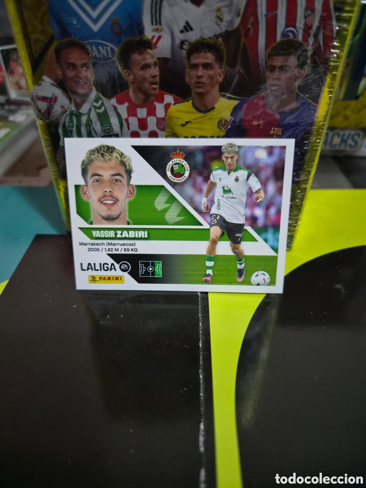 Football Stickers: N&deg;15Bis Racing de Santander Zabiri Liga Este 26/27