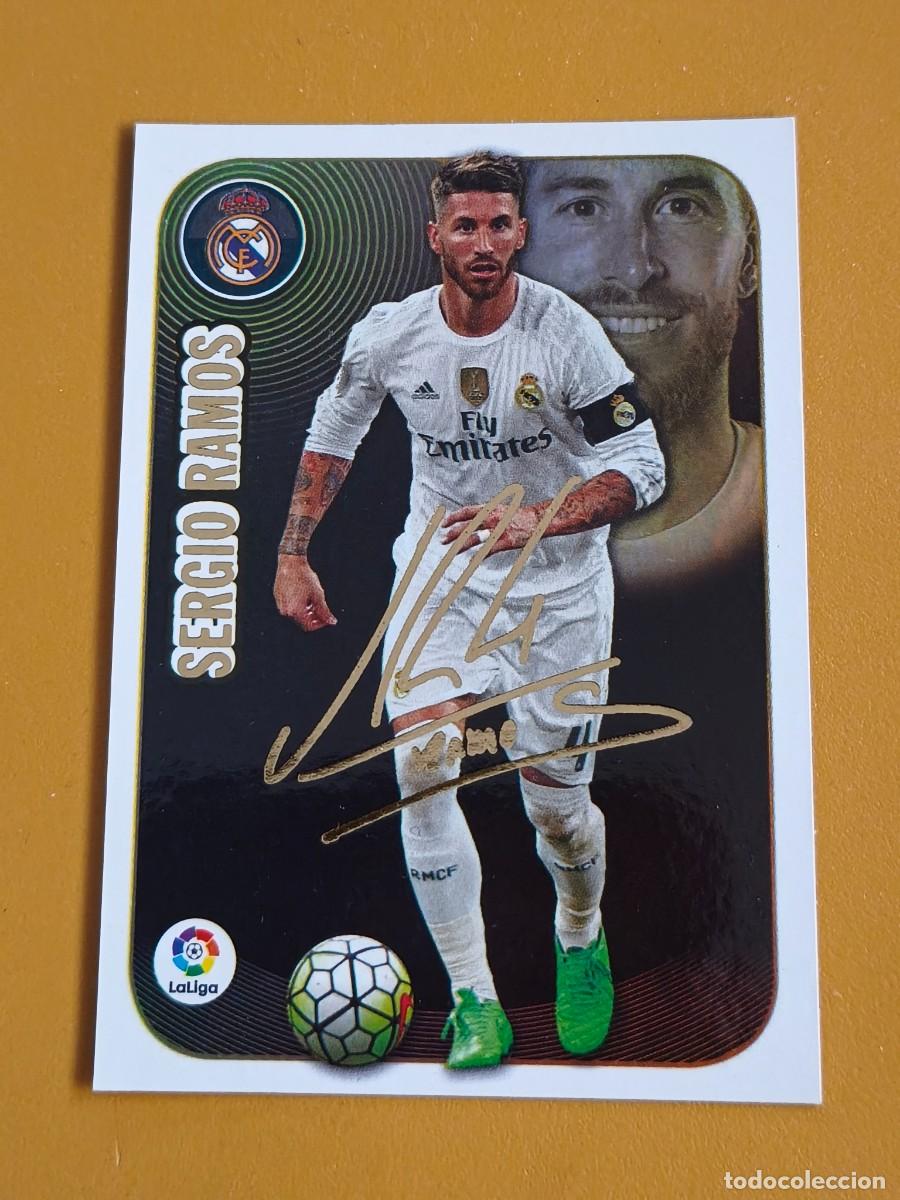 Cromos de f&uacute;tbol: sergio ramos, liga 2016 17 serie oro