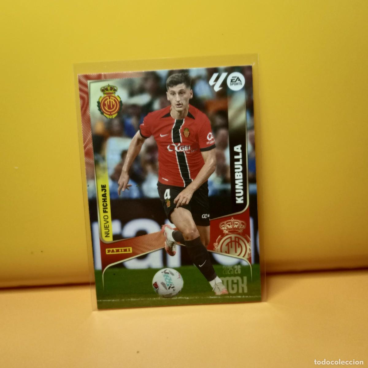 Figurine di Calcio: MEGACRACKS 2025 2026 25 26 (NUEVO FICHAJE) 3&ordf; EDICI&Oacute;N R.C.D MALLORCA KUMBULLA 482