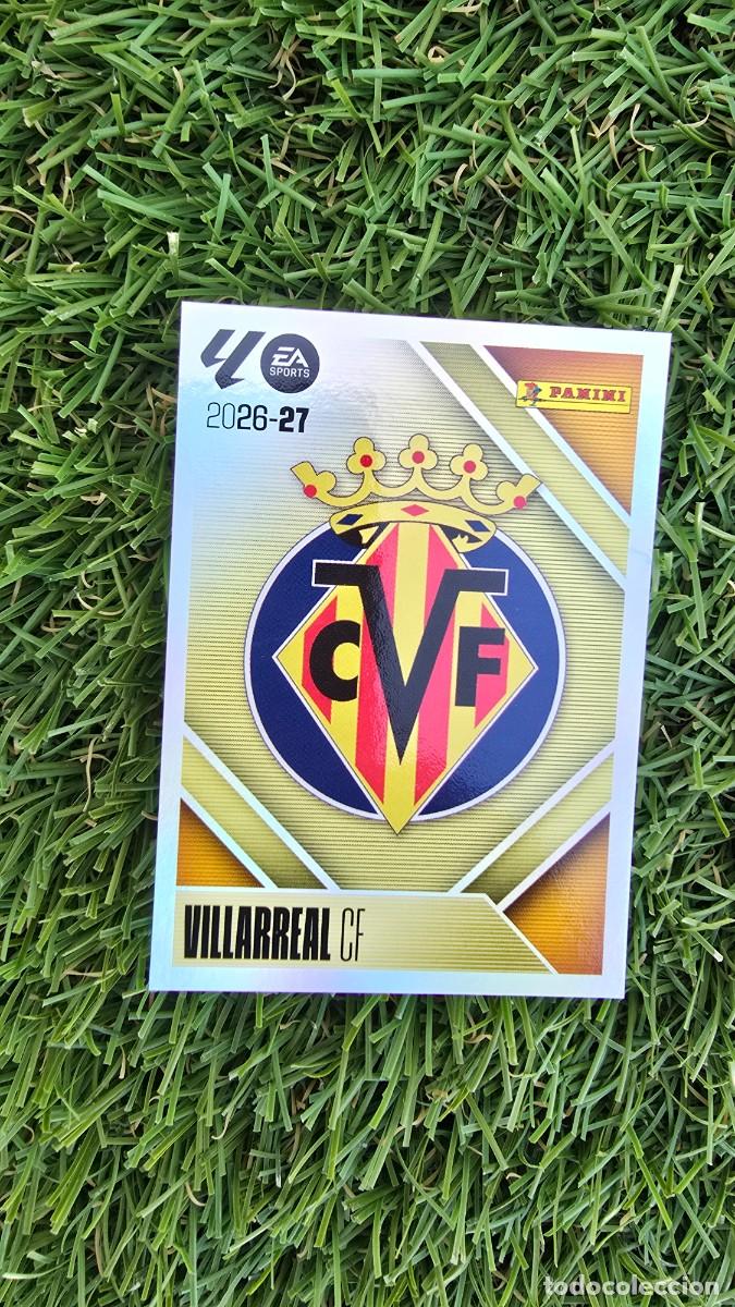 Cromos de f&uacute;tbol: ESCUDO 1 VILLARREAL LIGA ESTE 2026 2027 26 27 PANINI LALIGA EA SPORTS