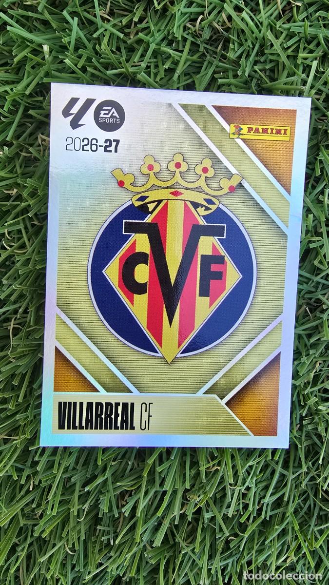 Cromos de f&uacute;tbol: ESCUDO 1 VILLARREAL LIGA ESTE 2026 2027 26 27 PANINI LALIGA EA SPORTS