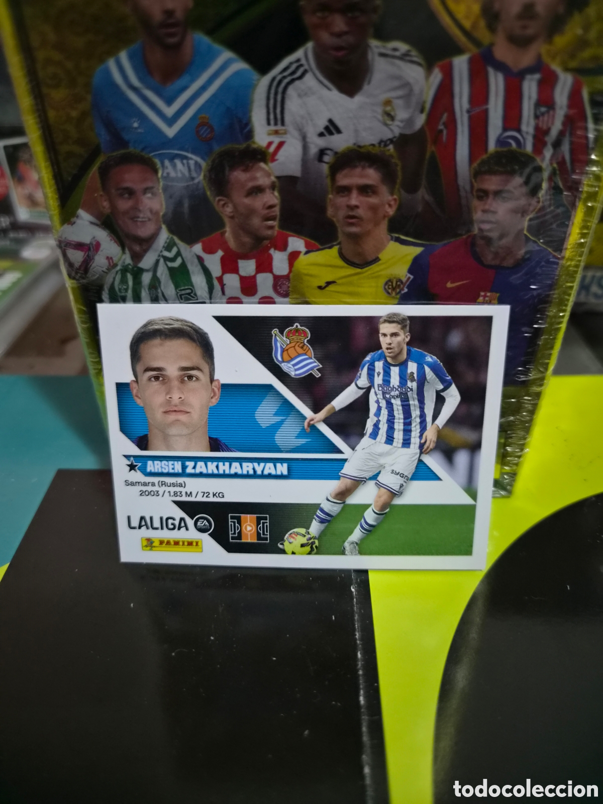 Cromos de f&uacute;tbol: N&deg;13B Real Sociedad Zakharyan Liga Este 26/27
