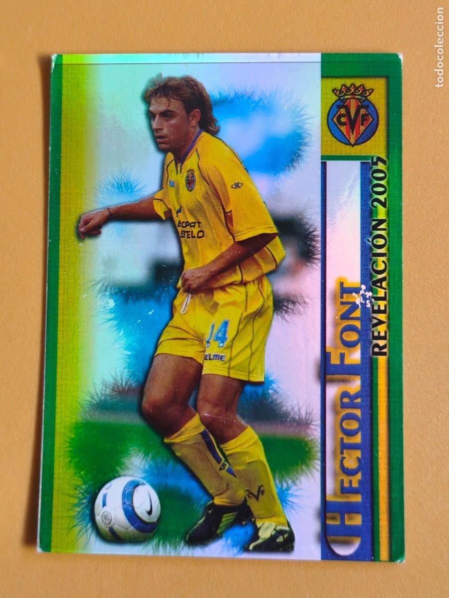 Cromos de f&uacute;tbol: hector font, liga 2005 revelacion