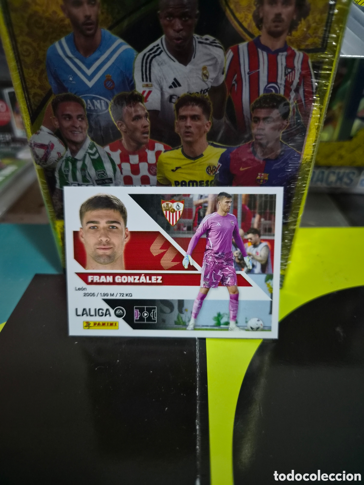 Cromos de f&uacute;tbol: N&deg;4 Sevilla Fran Gonz&aacute;lez Liga Este 26/27