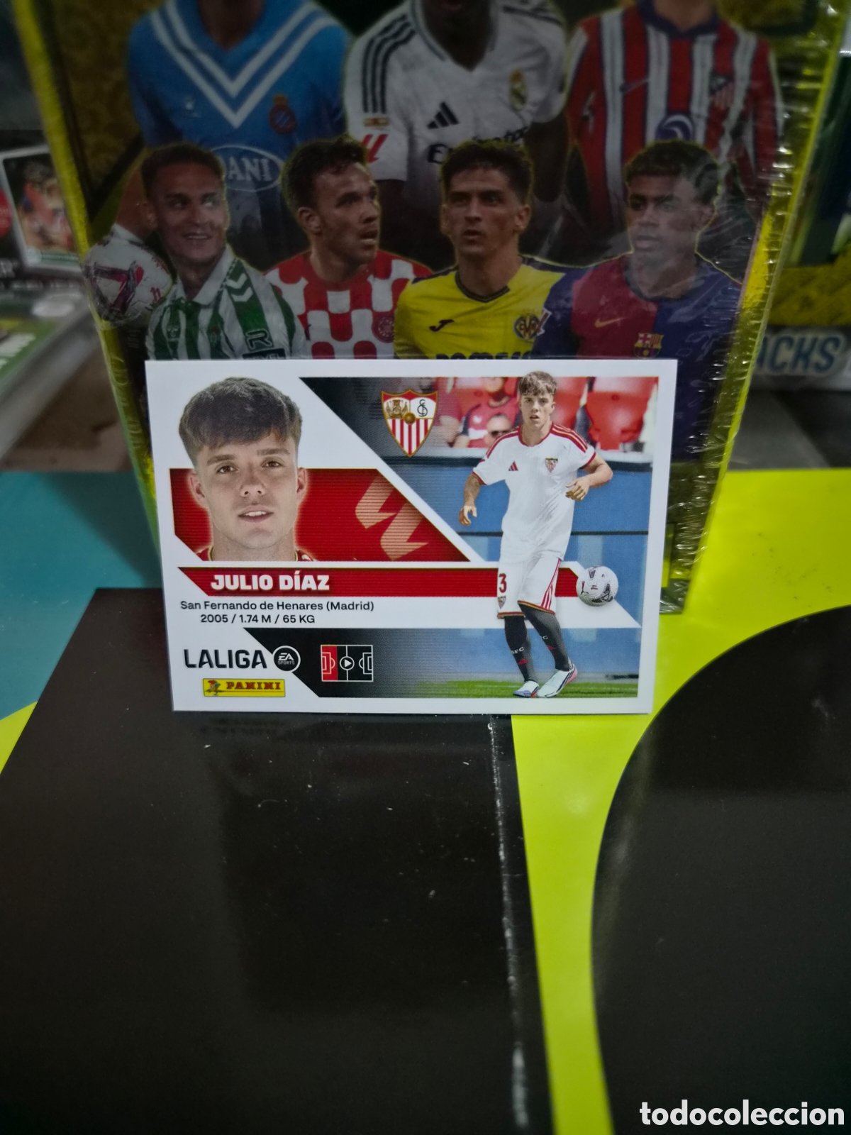 Cromos de f&uacute;tbol: N&deg;8Bis Sevilla Julio Diaz Liga Este 26/27