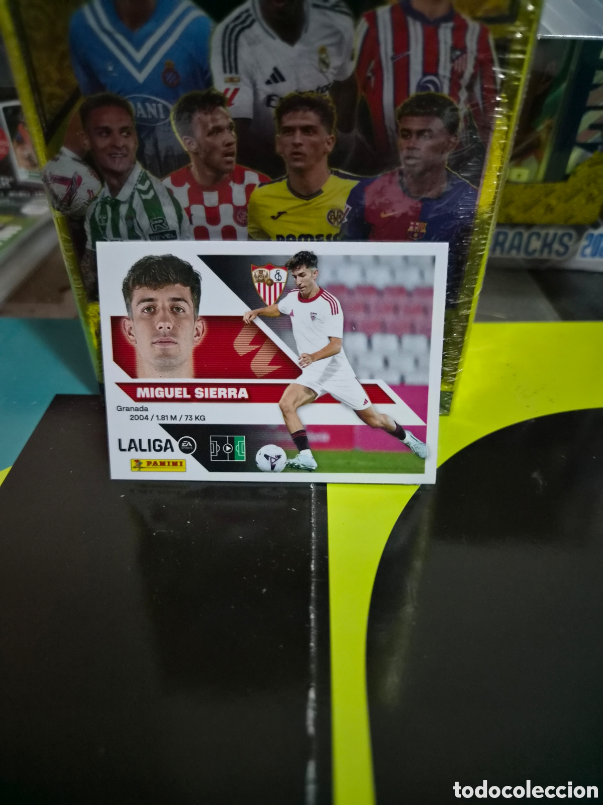 Cromos de f&uacute;tbol: N&deg;19Bis Sevilla Miguel Sierra Liga Este 26/27