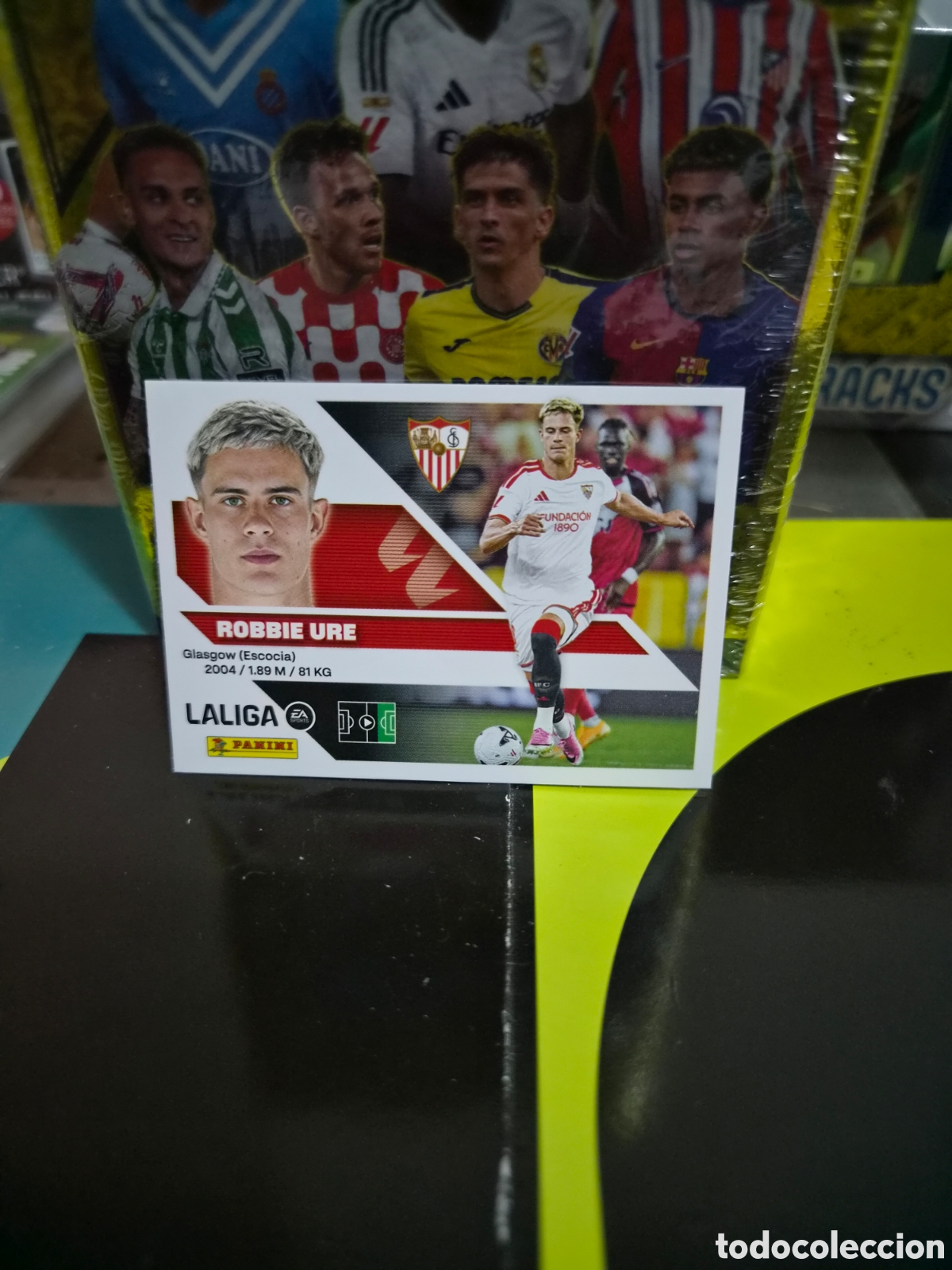 Cromos de f&uacute;tbol: N&deg;25 Fichaje Robbie Ure Liga Este 26/27