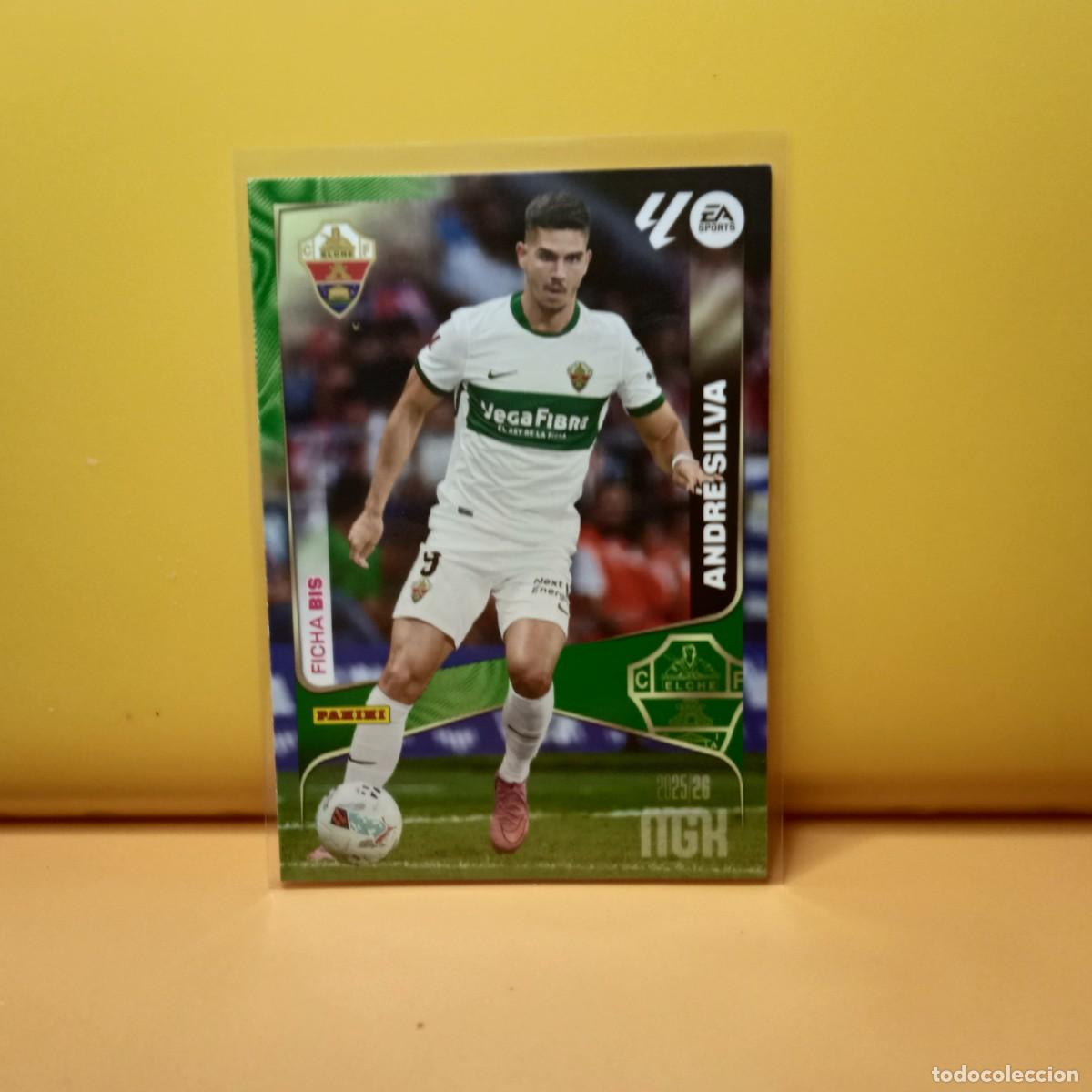 Cromos de f&uacute;tbol: MEGACRACKS 2025 2026 25 26 (3&ordf; EDICI&Oacute;N ) ELCHE C.F ANDR&Eacute; SILVA 142 BIS