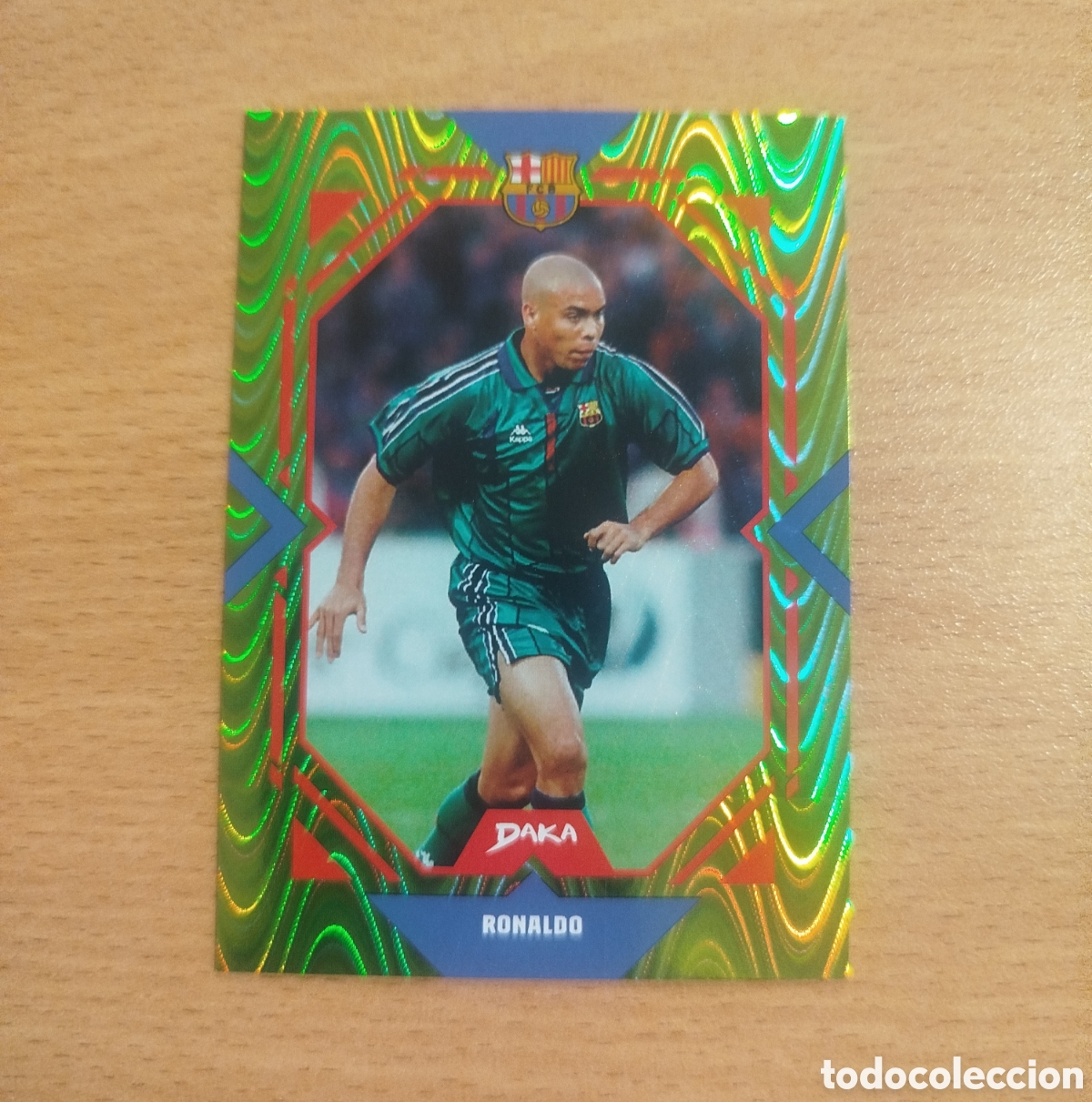 Cromos de f&uacute;tbol: NUMERADA /199 RONALDO FCB-23-A YELLOW WAVE DAKA FC BARCELONA BAR&Ccedil;A TOP AUDIENCE 2025 CROMO CARD