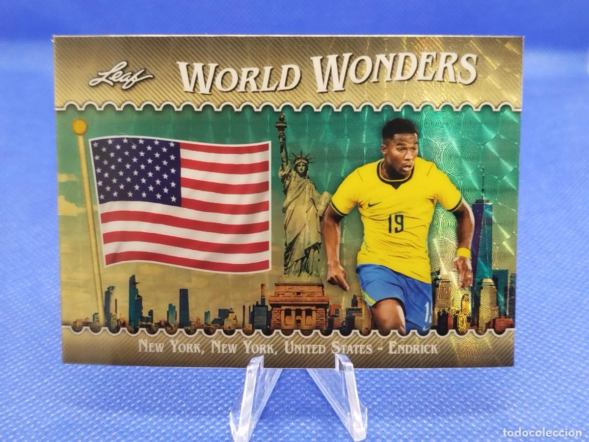 Cromos de f&uacute;tbol: 1/1 GOLD #4 ENDRICK BRASIL 2026 LEAF WORLD WONDERS SOCCER SET &rdquo;FIFA WORLD CUP USA & MEXICO & CANADA&rdquo;