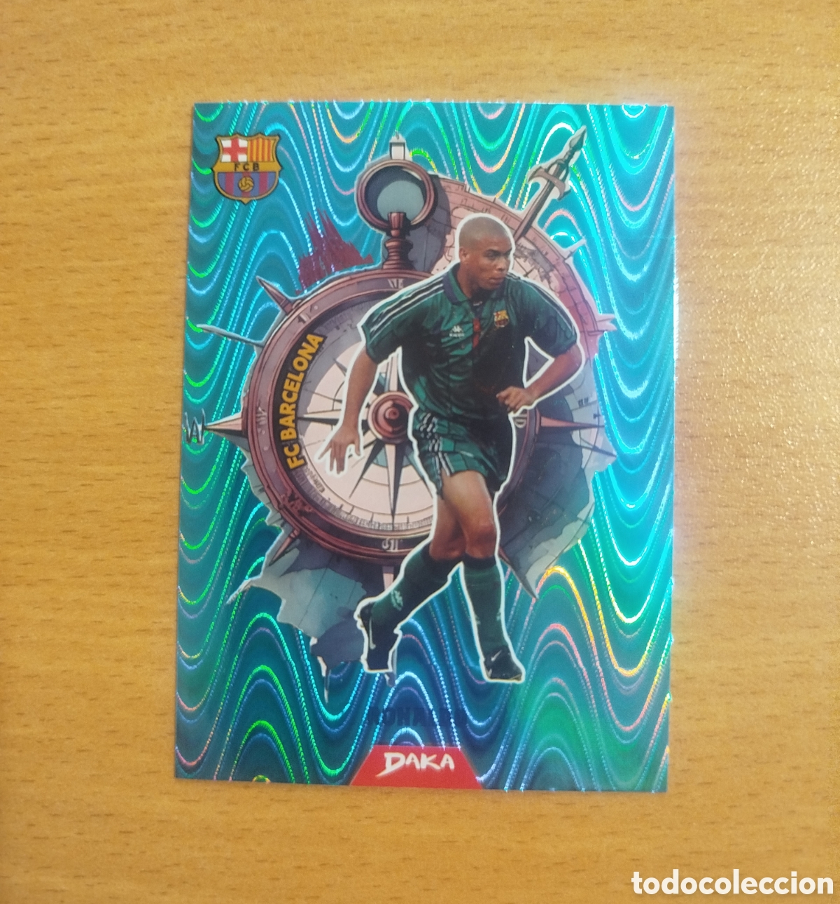 Cromos de f&uacute;tbol: NUMERADA /149 RONALDO CA-1 AQUA BLUE WAVE DAKA FC BARCELONA BAR&Ccedil;A TOP AUDIENCE 2025 CROMO CARD