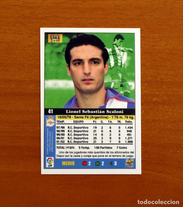 Fu&szlig;ball-Sticker: Deportivo La Coru&ntilde;a - N&ordm; 41 Scaloni - Mundicromo Las Fichas de la Liga 2002-2003, 02-03