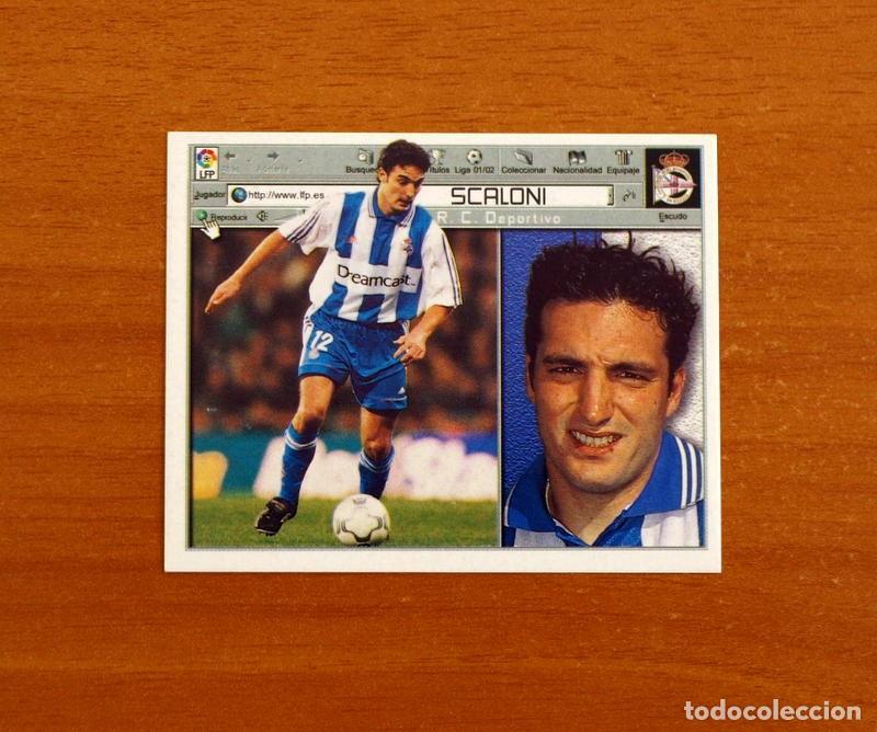 Fu&szlig;ball-Sticker: Deportivo La Coru&ntilde;a - Scaloni - Ediciones Este Liga 2001-2002, 01-02 - Nunca Pegado